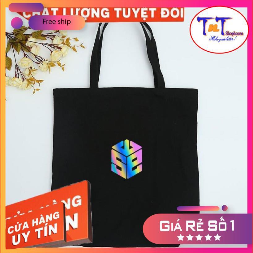 TPQ05 Túi Tote Phản Quang SWE, thời trang sinh viên cao cấp, phong cách sinh viên Nhật Bản