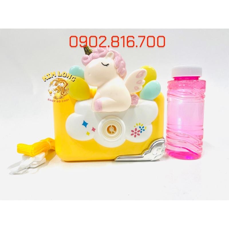 ĐỒ CHƠI MÁY CHỤP HÌNH THỔI XÀ BÔNG BONG BÓNG XÀ PHÒNG HÌNH NGỰA PONY VÀ PHI HÀNH GIA SỬ DỤNG PIN THỔI TỰ ĐỘNG