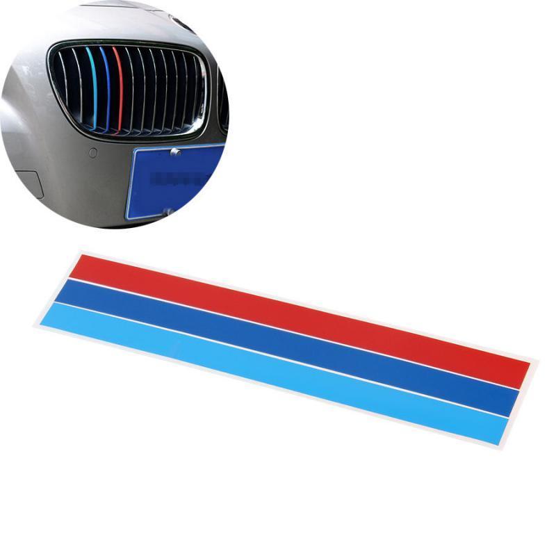 Front Grille Grill Vinyl Strip Sticker Decal 3 Color For BMW M3 M5 E36 E46 E60 E90 E92