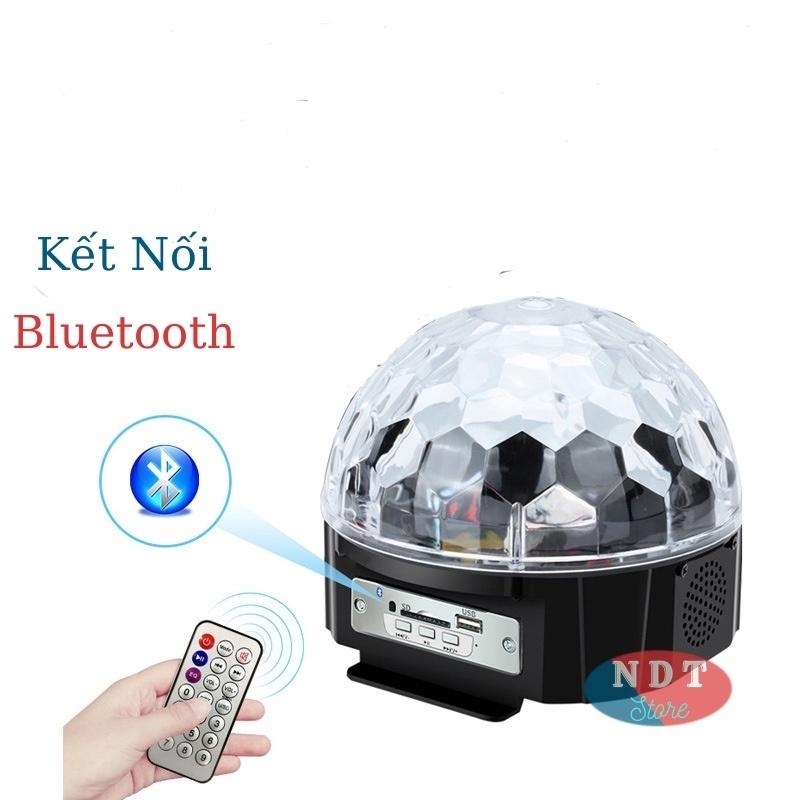Đèn Led Xoay 7 Màu Hình Cầu Trang Trí Sân Khấu Cảm biến Nháy Theo Nhạc Kết nối Bluetooth Và Usb Cực Chất