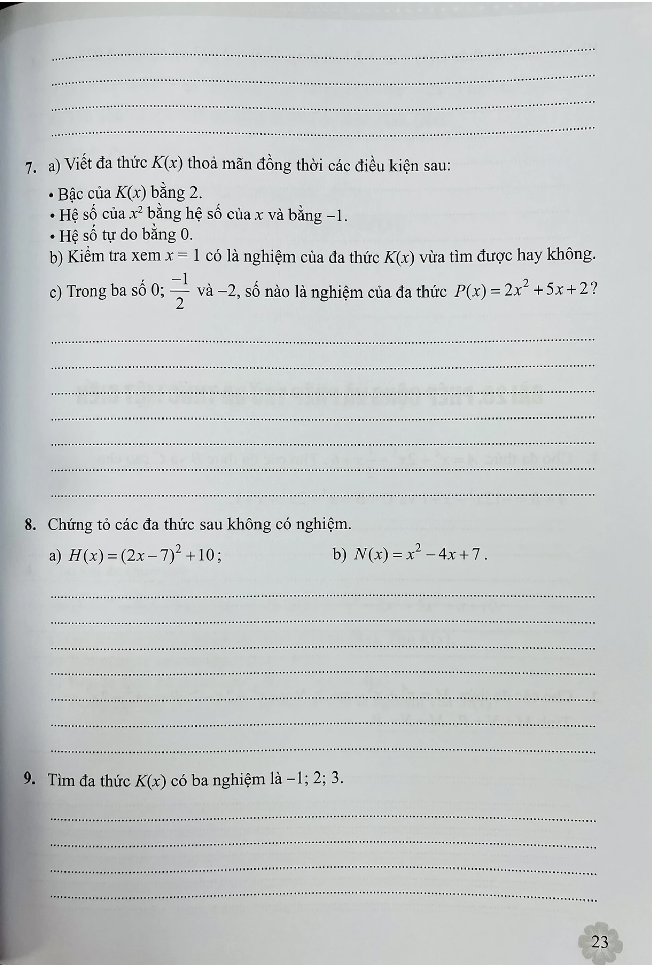 Sách - Vở Bài Tập Toán 7 Tập 1 (Kết Nối Tri Thức Với Cuộc Sống)