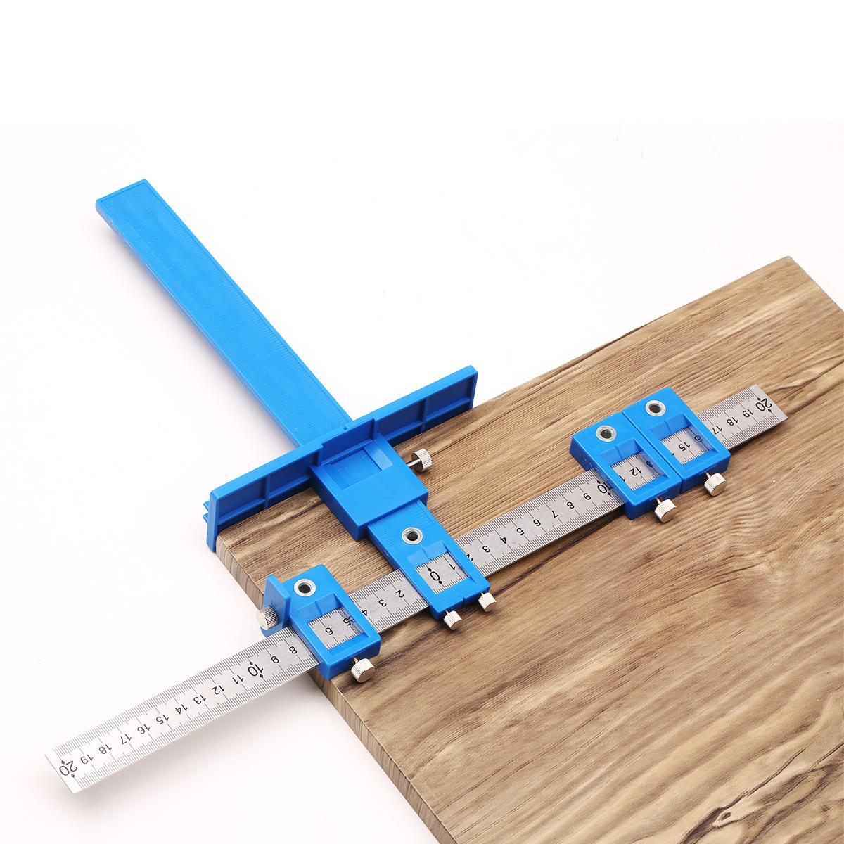Cabinet Hardware Jig Punch Locator Adjustable Woodworking Drilling Dowelling Tool For Handles Knobs on Doors Drawer Pull