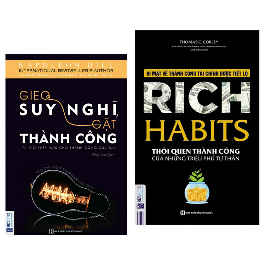 Combo 2 Cuốn Sách : Rich Habits - Thói Quen Thành Công Của Những Triệu Phú Tự Thân + Gieo Suy Nghĩ Gặt Thành Công - Tự Tạo Phép Màu Cho Thành Công Của Bạn - -