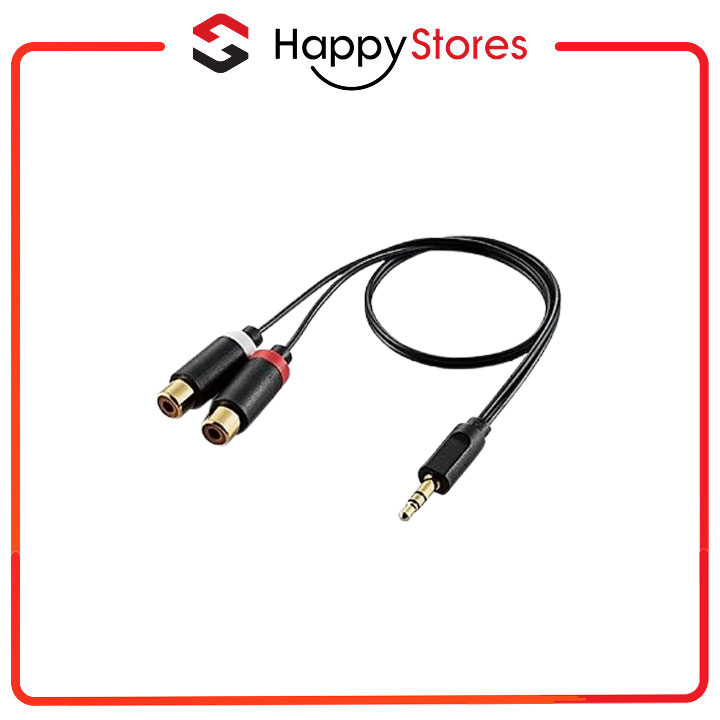 Cáp Chuyển Đổi AV RCA Elecom DH-MWRN05 (0.5m) - Hàng Chính Hãng