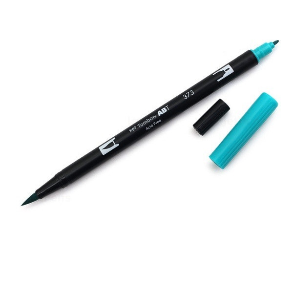 Bút lông cọ hai đầu Tombow ABT Dual Brush Pen - Brush/ Bullet - Sea Blue (373)