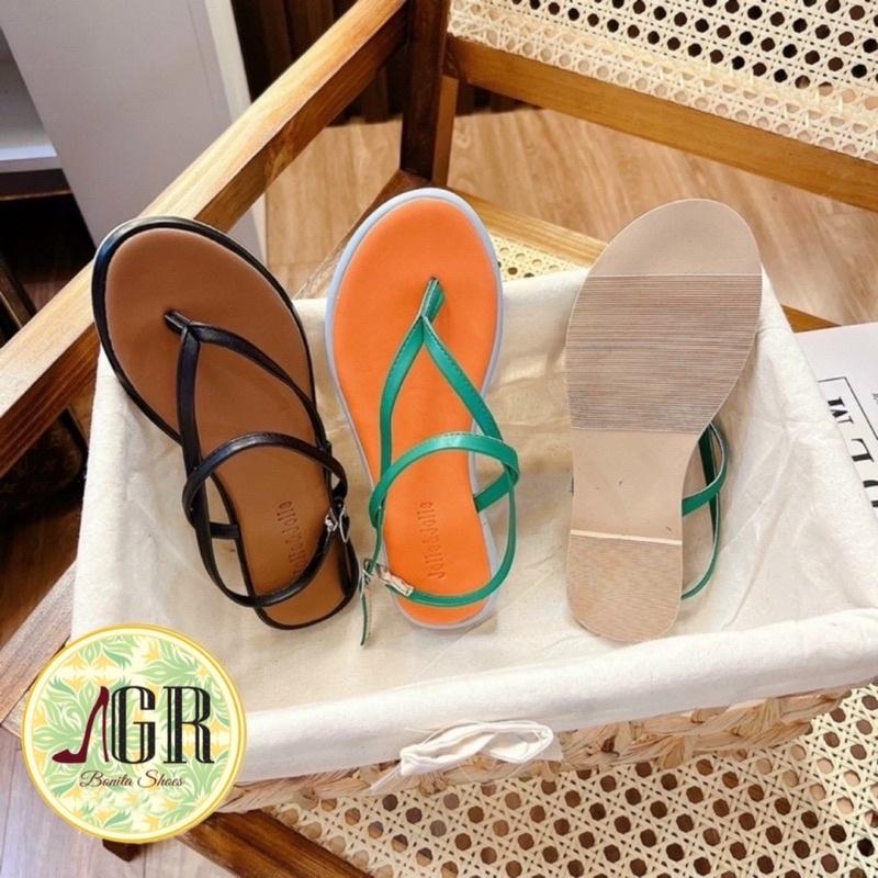 Sandal kẹp 3 dây lót viền phối màu da mềm siêu hot