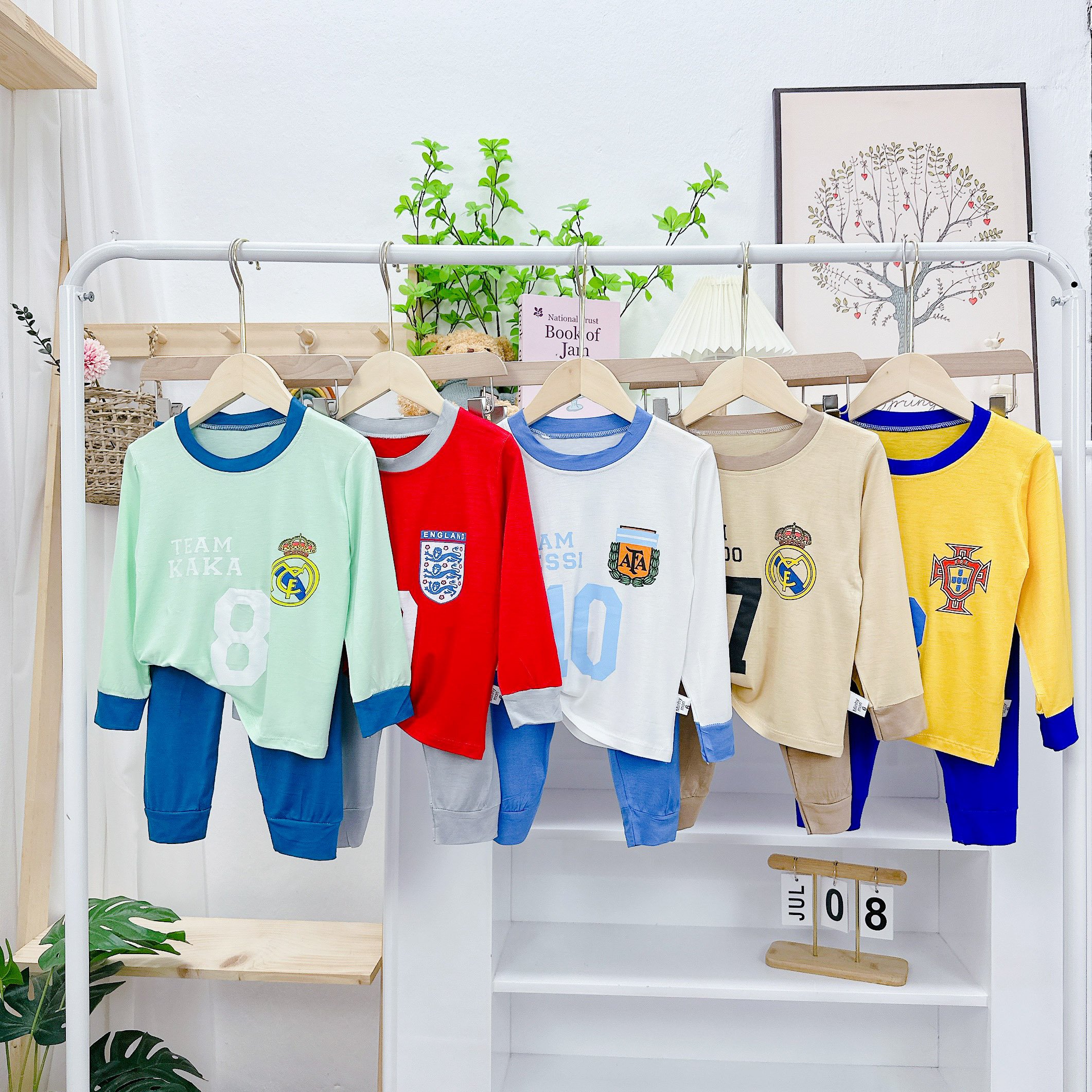 Set bộ Thun lạnh Minky mom size nhỡ 14-24kg cho bé