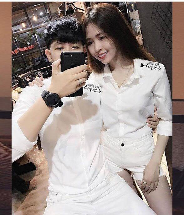 Áo sơ mi đôi nam nữ