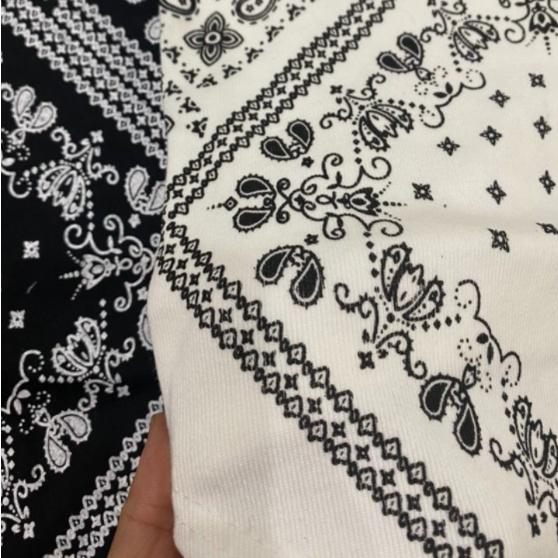 Áo Yếm Hai Dây Vải Lụa Nữ - Croptop 2 Dây Họa Tiết Thổ Cẩm Thắt Nơ Siêu Hot