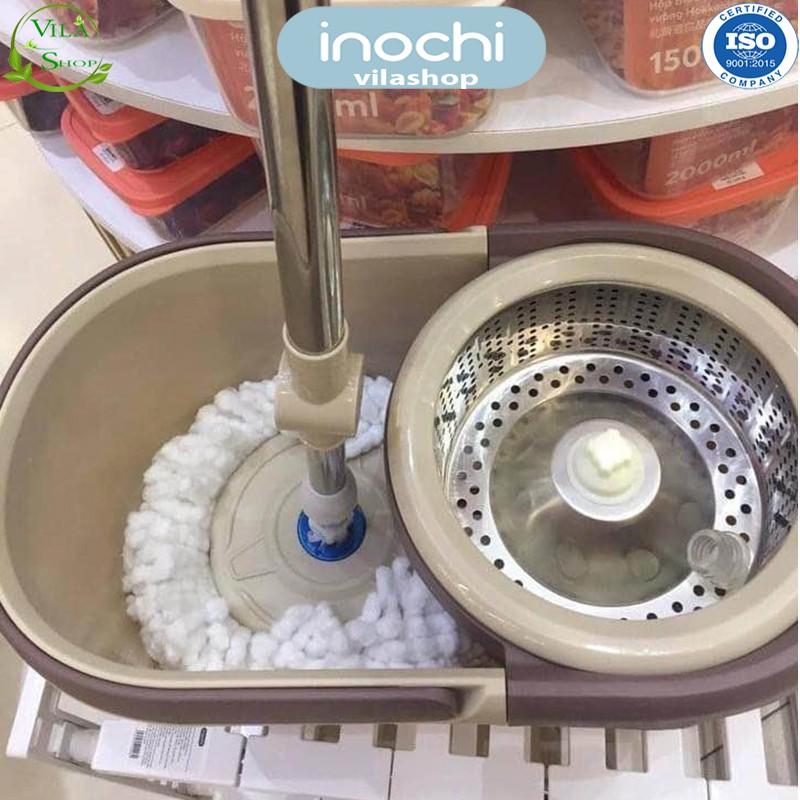 Cây Lau Nhà, Bộ Cây Lau Nhà Thông Minh Xoay 360 Độ Lồng Inox, Chính Hãng Inochi Đạt Tiêu Chuẩn Xuất Nhật