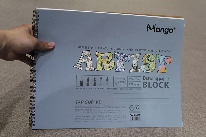 Tập Vẽ A3 Lò Xo Artist-TVA3-ART-30PS