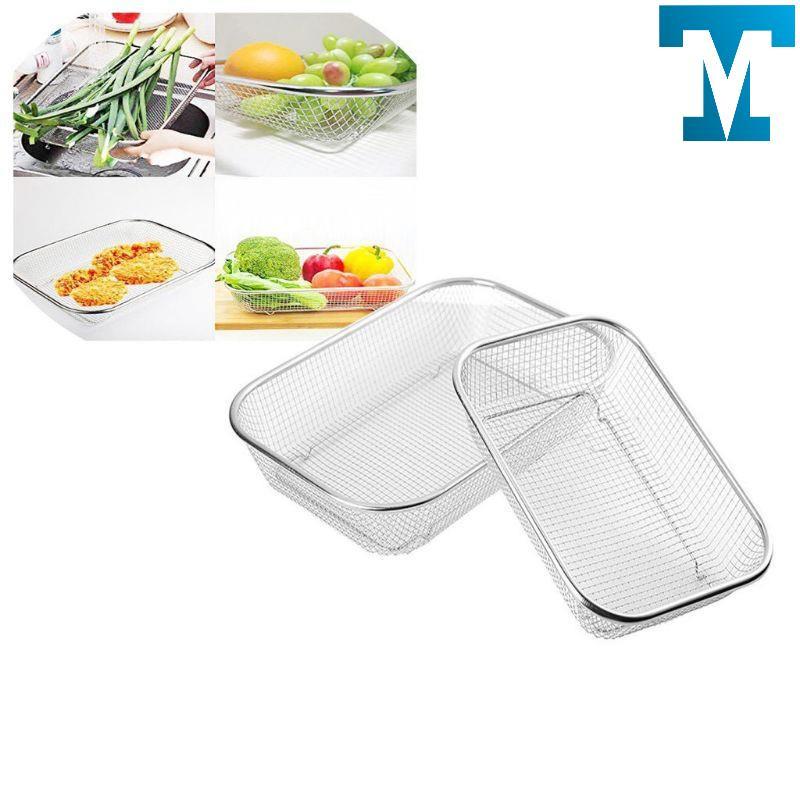 Rổ lưới inox, rổ vuông, rổ inox