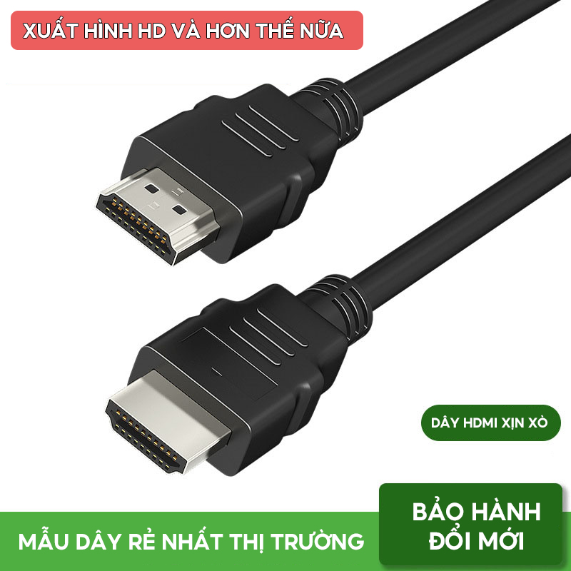 Dây Cáp HDMI 2.0 Dây Dài 1.8 Mét Xuất Hình 4k Dây Dẫn Đồng Cao Cấp Giá Rẻ