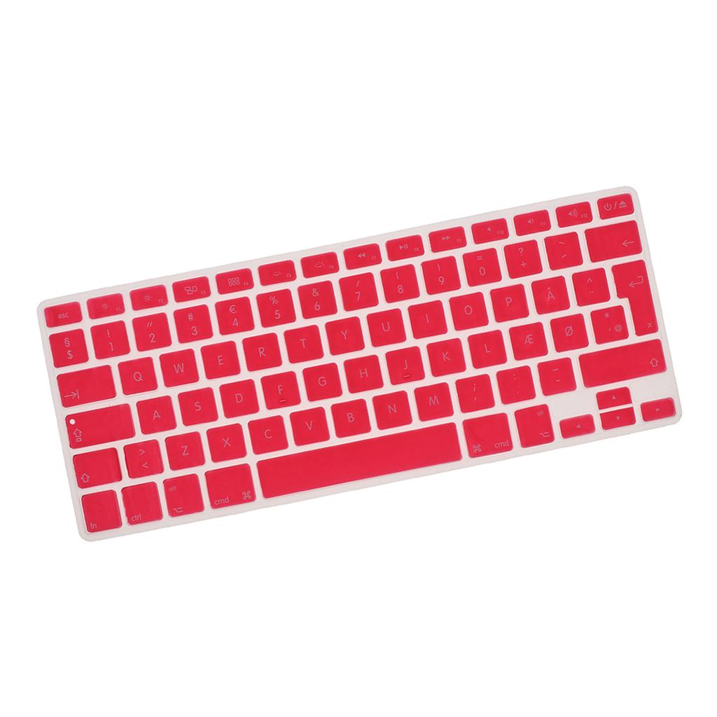 Thin Silicone Keyboard Protector Cover Skin Danish Phonetic for 13.3 inch 15pro Macbook, Soft Touch and Easy to Clean