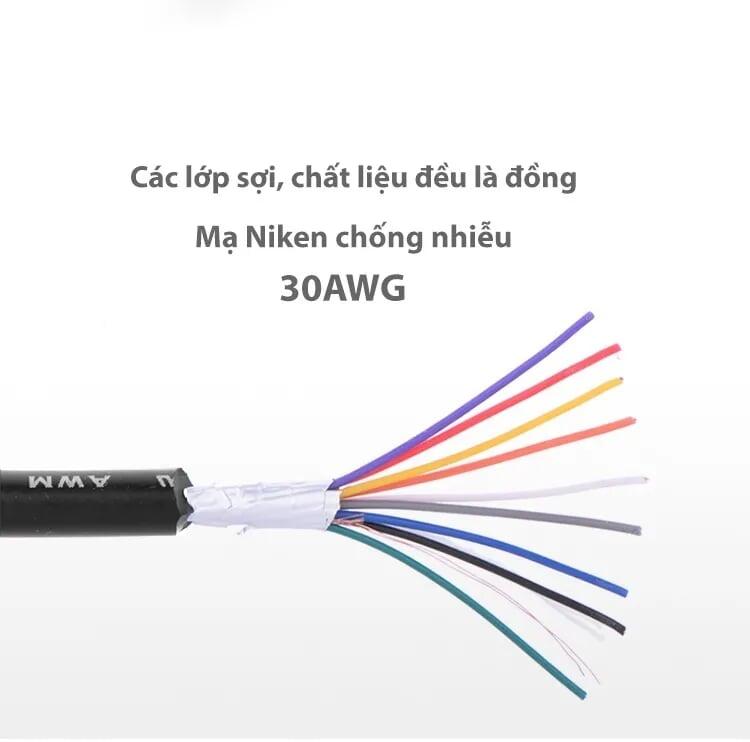 Ugreen UG20154DB101TK 2M màu Đen Cáp tín hiệu 2 đầu COM RS232 dương cao cấp - HÀNG CHÍNH HÃNG