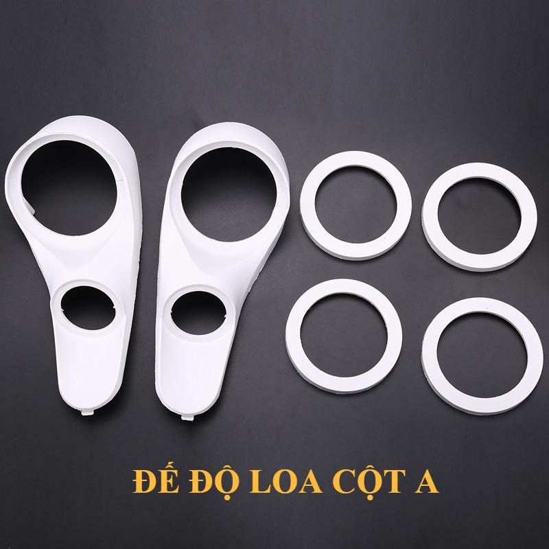 Đế độ loa 3 way cột chữ A gắn loa mid 10cm, treble 6cm chất liệu nhựa ABS trắng giá đỡ loa cột A tweter