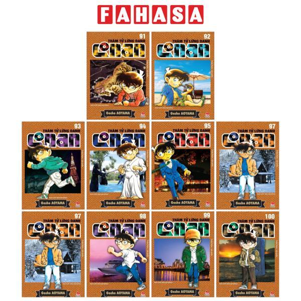 Combo Manga - Thám Tử Lừng Danh Conan: Tập 91 - 100 (Bộ 10 Tập)