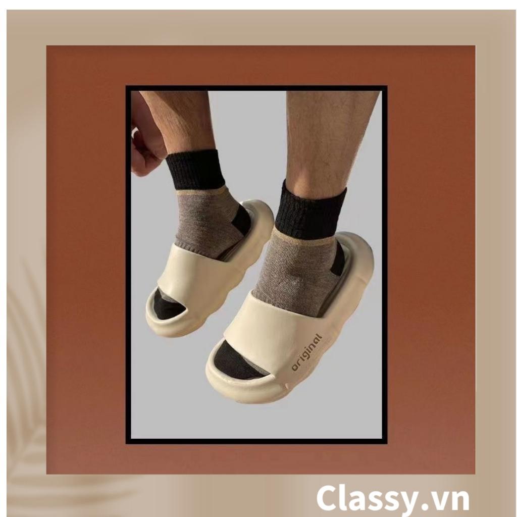 Dép nữ quai ngang Classy đế cao đi trong nhà nữ quai ngang đế cao chất liệu eva chống ngấm nước G1701