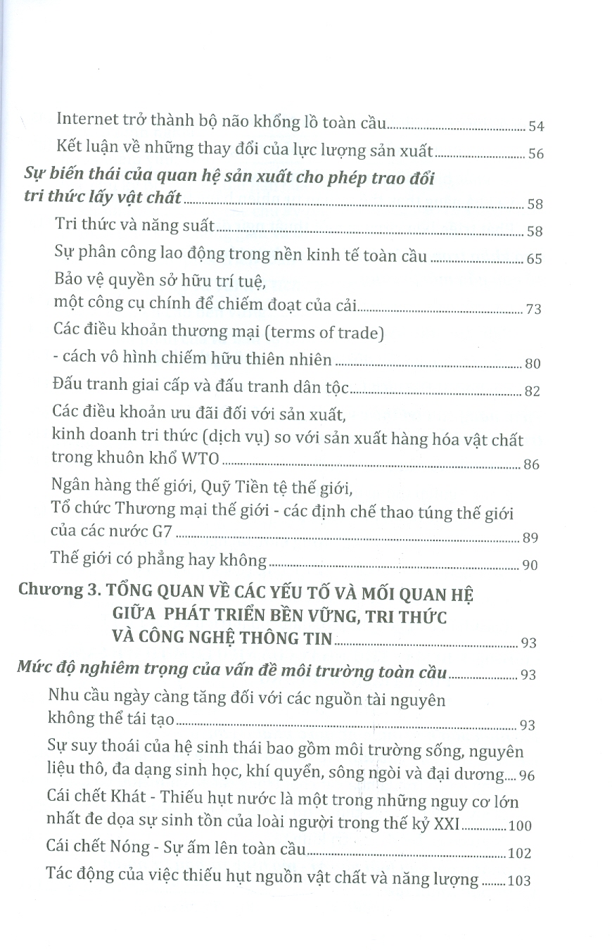 Kinh Tế Tri Thức Và Phát Triển Bền Vững - Tìm Kiếm Niêu Cơm Thạch Sanh Trong Thế Kỷ XXI Thực Tế Hay Không Tưởng? - Tập 1: THẾ GIỚI