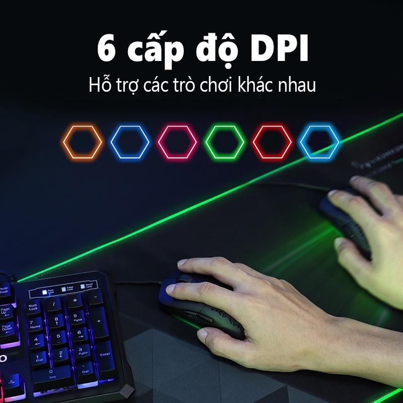 Chuột chơi game có dây ONIKUMA CW911 Đen trắng với đèn RGB [Hàng chính hãng