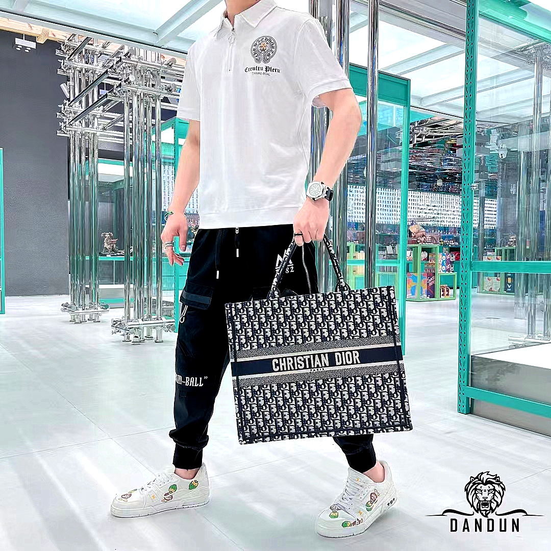 Áo thun nam tay ngắn cao cấp TC chất vải cotton thoáng mát, cùng họa tiết in logo con hổ trước ngực, sau, phong cách năng động-8803