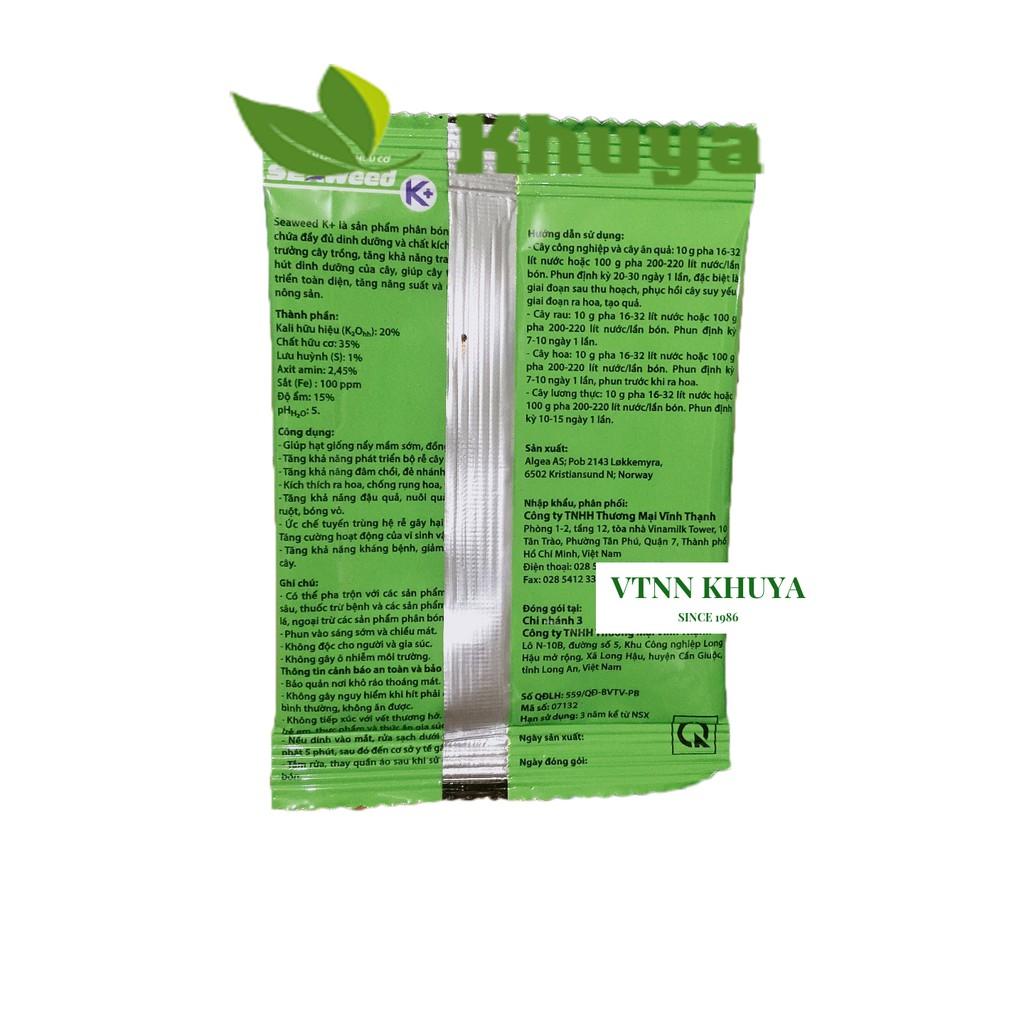 Phân bón lá Kali hữu cơ Seaweed K+ 10gr Kích rễ