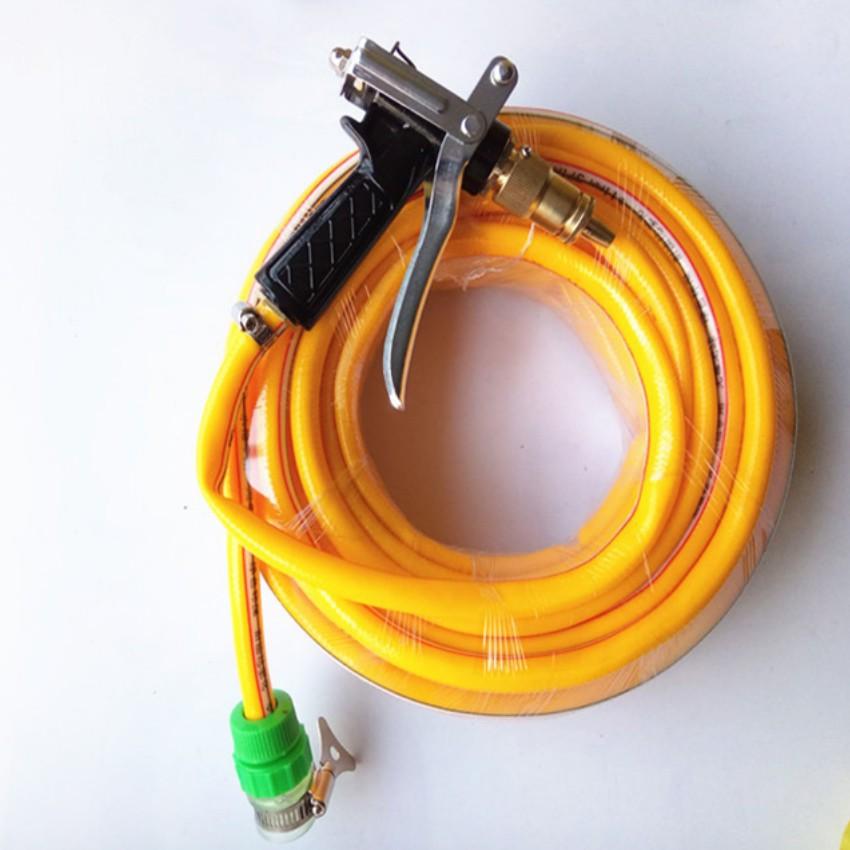 ️️ Bộ dây và vòi xịt tăng áp lực nươc 300% loại 10m 6400 Tặng 1 Đèn Led gắn van xe M 131.