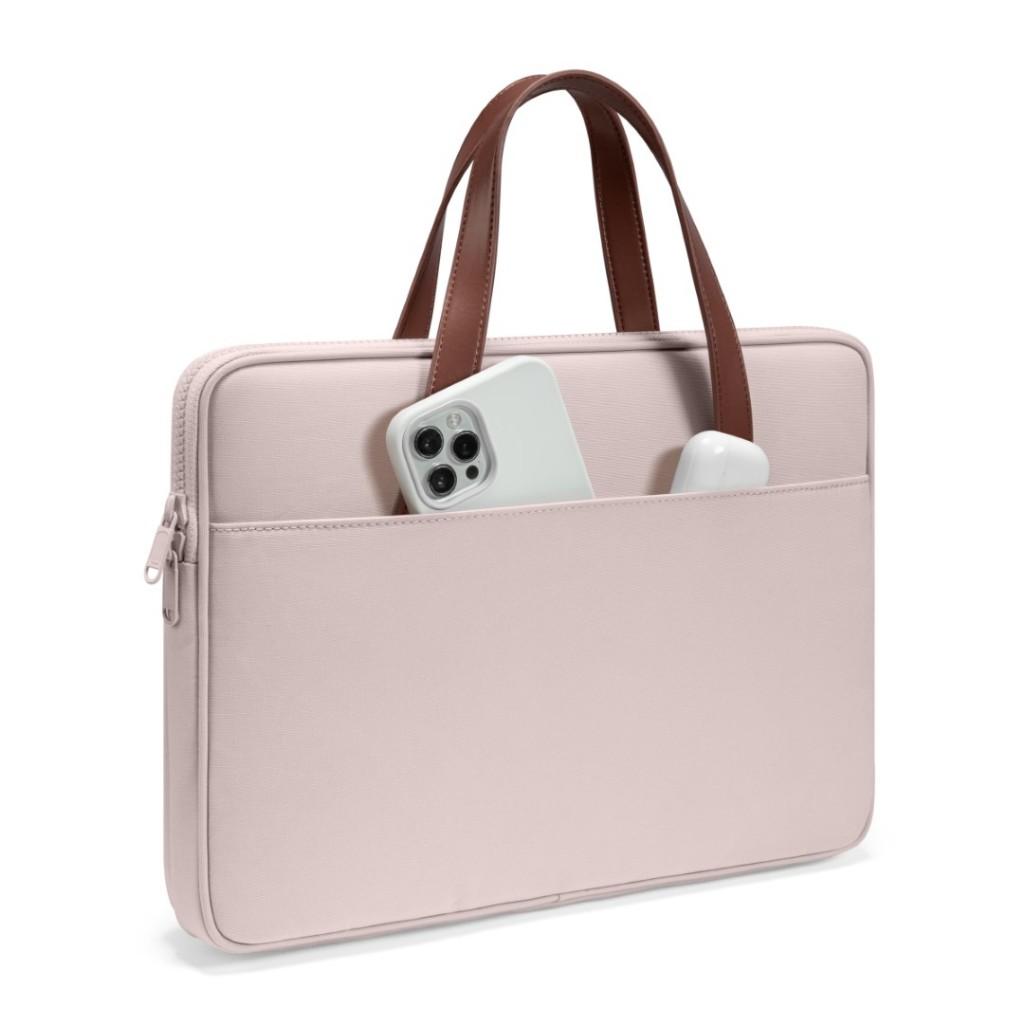 Túi xách Tomtoc Briefcase Premium Pink cho Macbook 13inch/14inch, Ultrabook 13inch - Hàng chính hãng