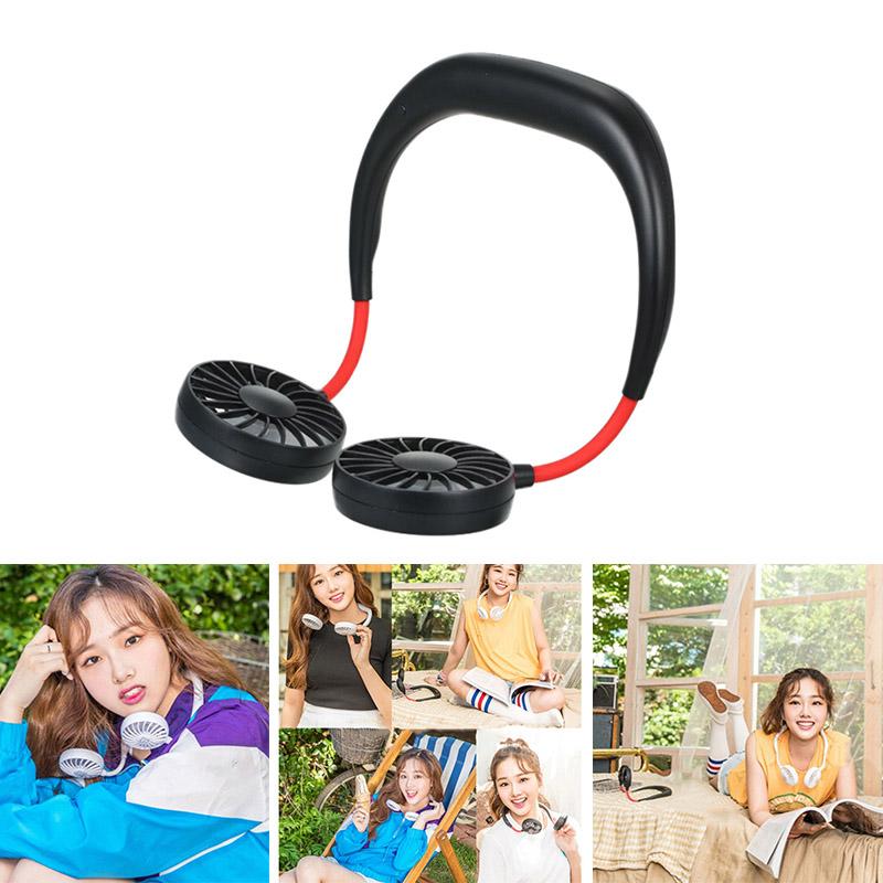 Quạt Mini Đeo Cổ 3 Tốc Độ Tiện Lợi