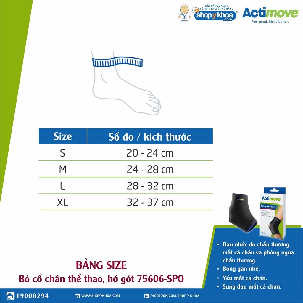 Bó cổ chân thể thao, hở gót 75606-SPO Actimove Ankle Support - M