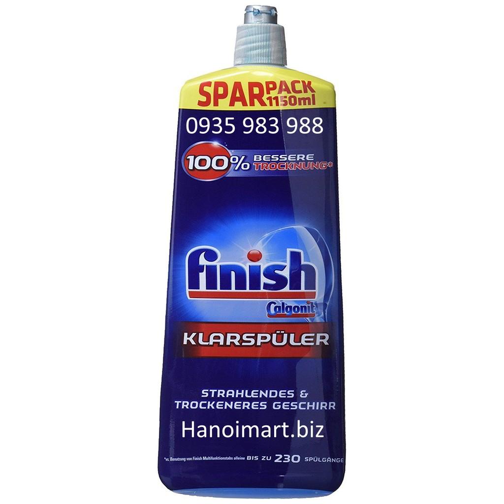 Combo Viên rửa bát Finish all in one 100 tabs + Nước làm Bóng Finish 400ml nhập khẩu Ba Lan