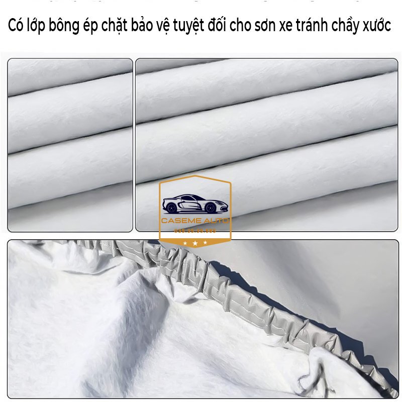 [PEUGEOT] Bạt phủ xe ô tô tráng nhôm cao cấp các xe hãng PEUGEOT, 3 lớp chống nóng, chống thấm, chống bụi - Hàng Chính Hãng