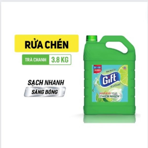 Nước rửa chén Gift Chanh/ Trà Chanh can 3.8 kg