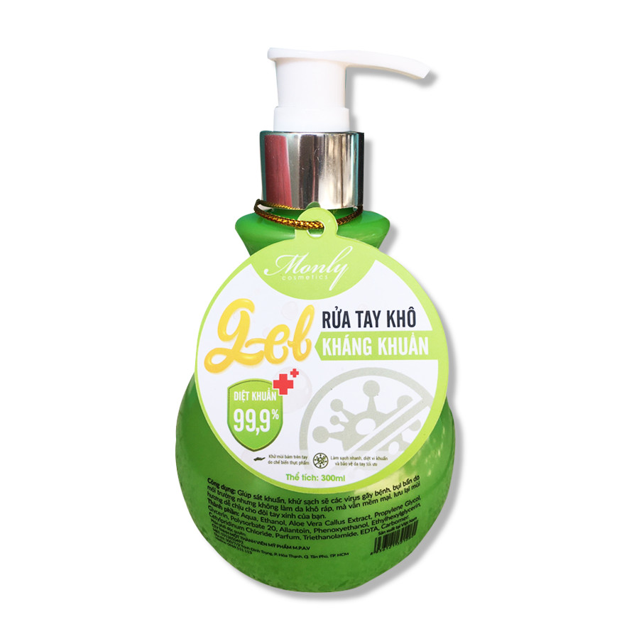 Gel Nước Rửa Tay Khô Monly 300ml - Diệt Khuẩn Đến 99.99%