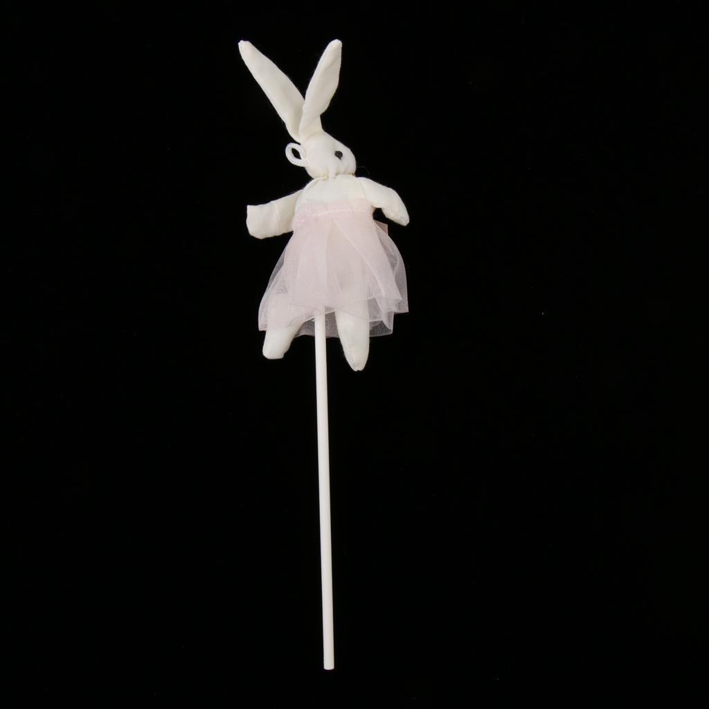 Bunny Shape Cake Topper Insert Sticks Wedding Party Cake Decoration