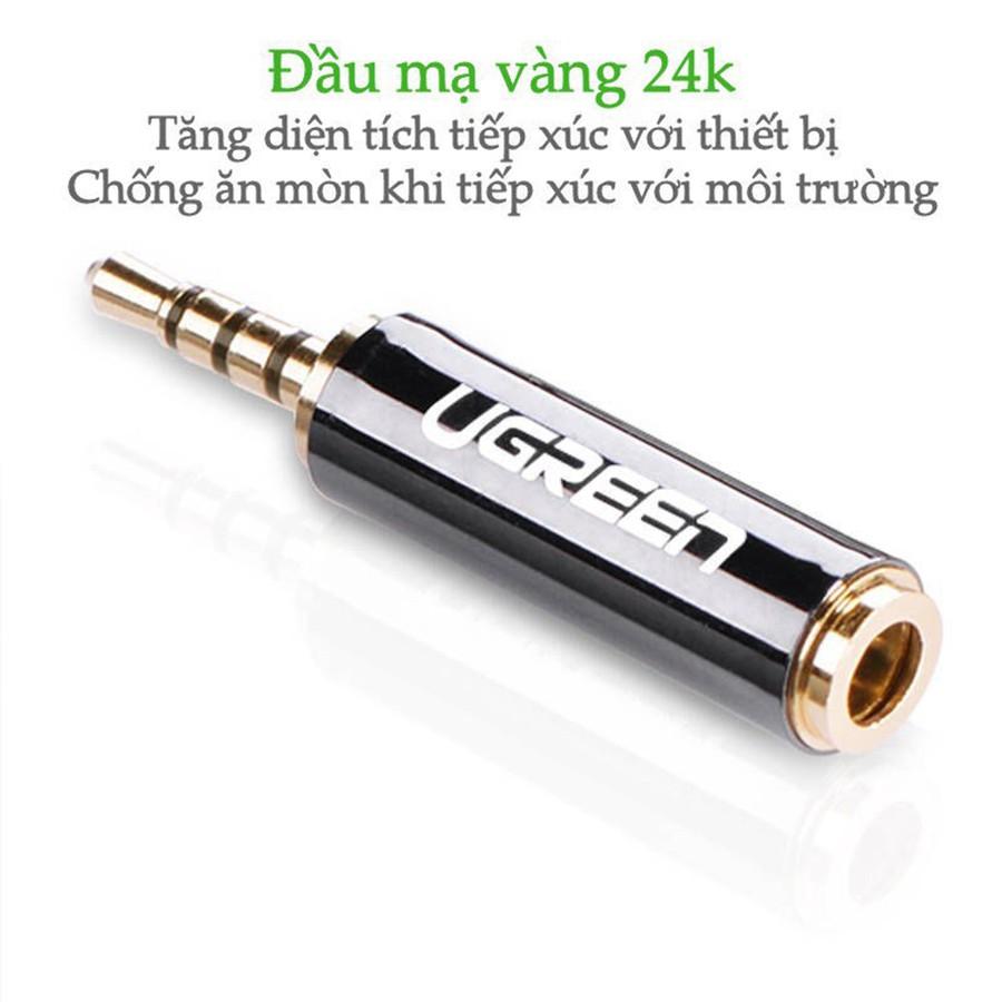 Đầu chuyển Audio 2.5mm sang 3.5mm Ugreen 20501 chính hãng - Hàng Chính Hãng