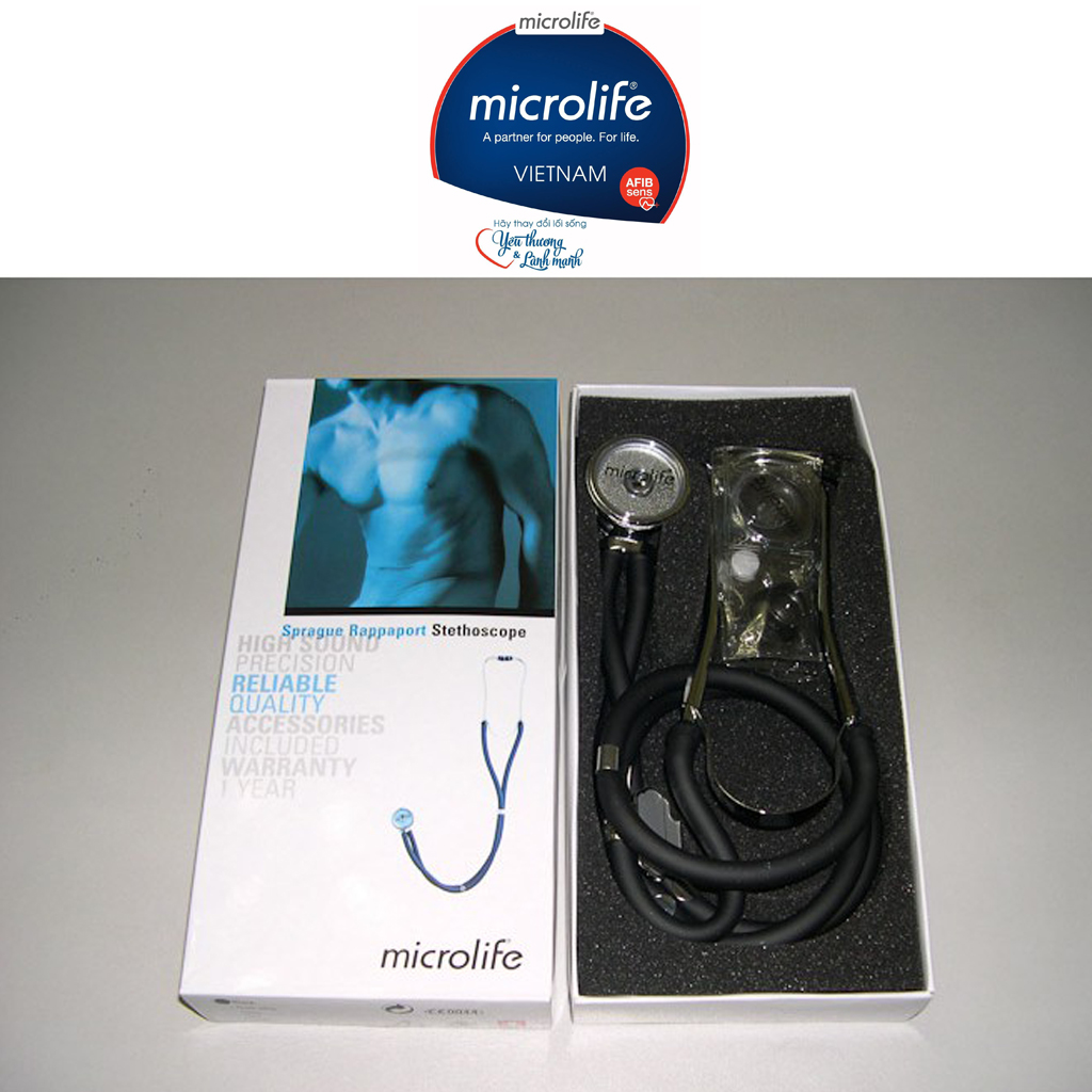 ỐNG NGHE, TAI NGHE Y TẾ 2 DÂY MICROLIFE ST 77 - HÀNG CHÍNH HÃNG THỤY SĨ