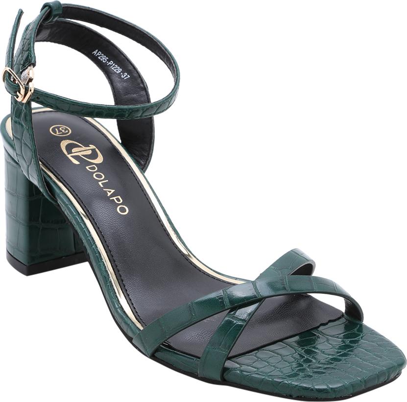 Giày Sandal Nữ Gót Trụ Quai Chéo Dolapo SDT1229