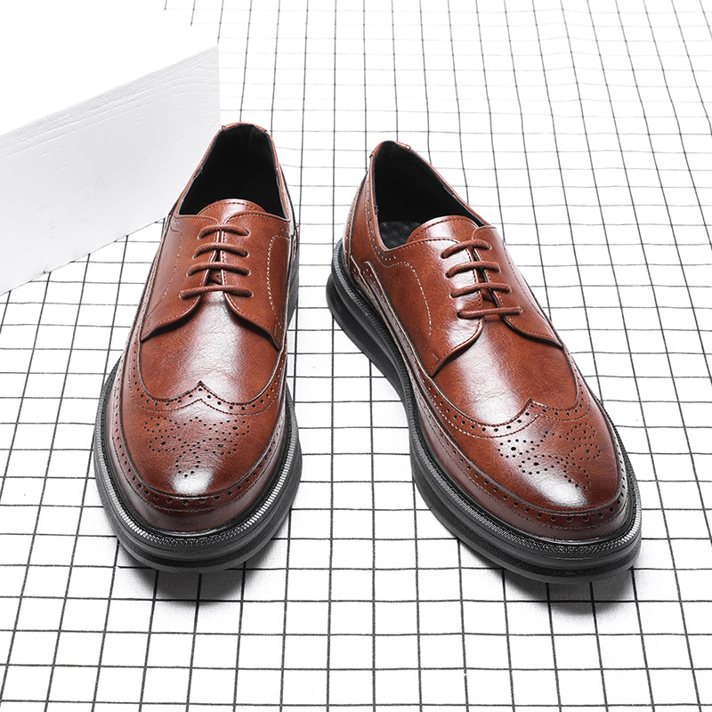 Giày Tây Nam, Giày Tây Cột Dây - Derby AE Brown - Thoải Mái Phong Cách Lịch Lãm - BRC052112