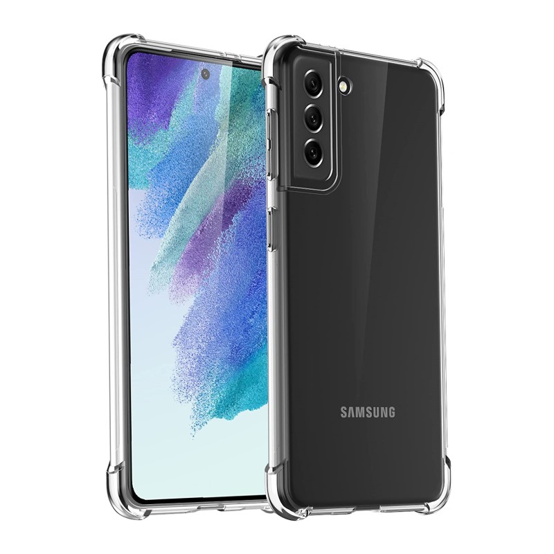 Ốp lưng cho Samsung S21 FE trong suốt chống sốc phát sáng khi bật led