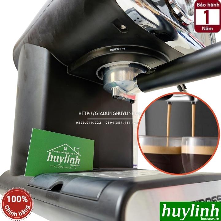 Máy pha cà phê Espresso Tiross TS6211 - Áp lực tối đa 15 bar - công suất 1100W - Hàng chính hãng