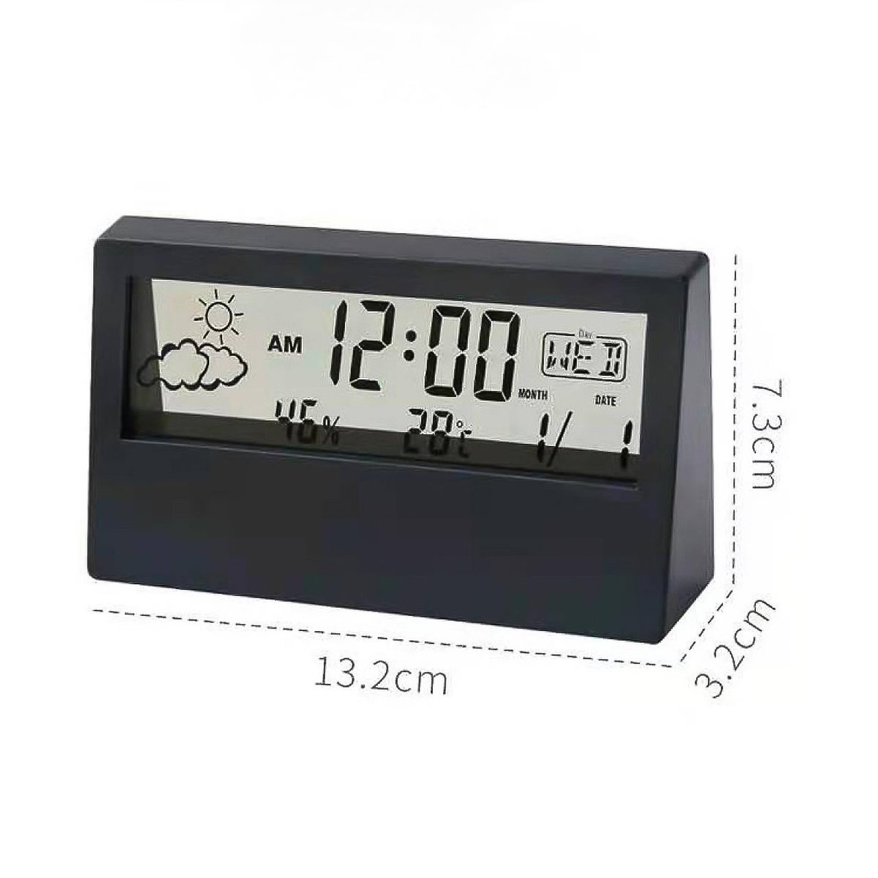 Đồng hồ báo thức điện tử để bàn đa năng, màn hình led, hiển thị lịch, nhiệt độ, độ ẩm - hàng chính hãng