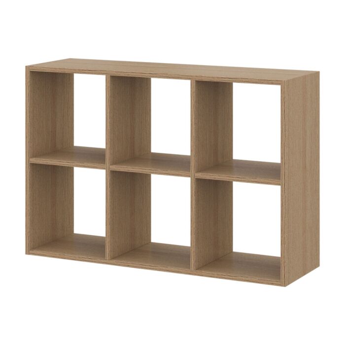 SB Furniture, Koncept, Tomo Storage Shelf C94x63, Cashew Oak Color, W94xD29xH63 cm.