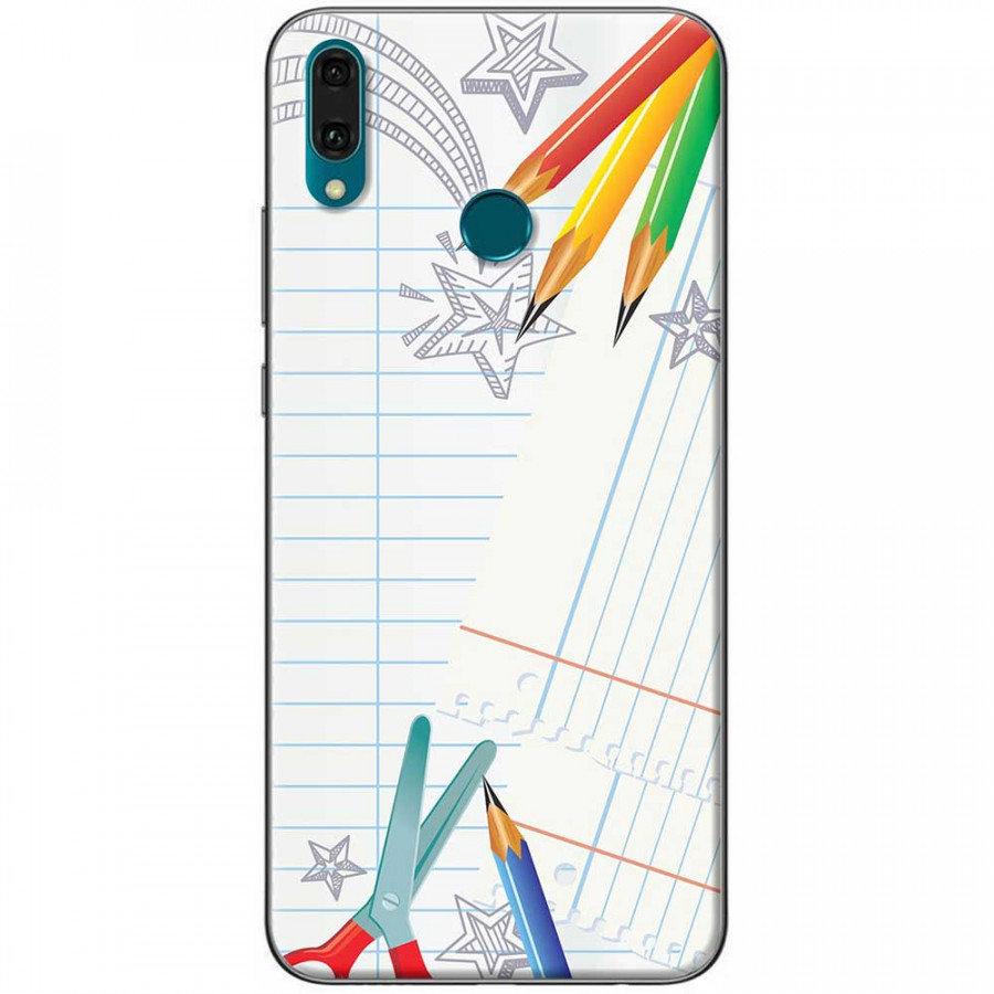Ốp lưng dành cho Huawei Y9 2019 mẫu Kéo chì màu