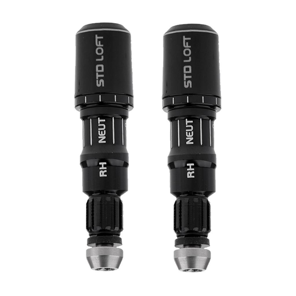 1 Pair Golf Shaft Sleeve Driver Adapter Real Soft Ferrule 0.335 LH/RH Black