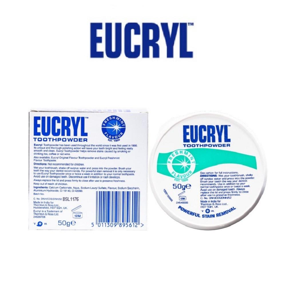 Bột Tẩy Trắng Răng Eucryl Powerful Stain Removal Toothpowder 50g