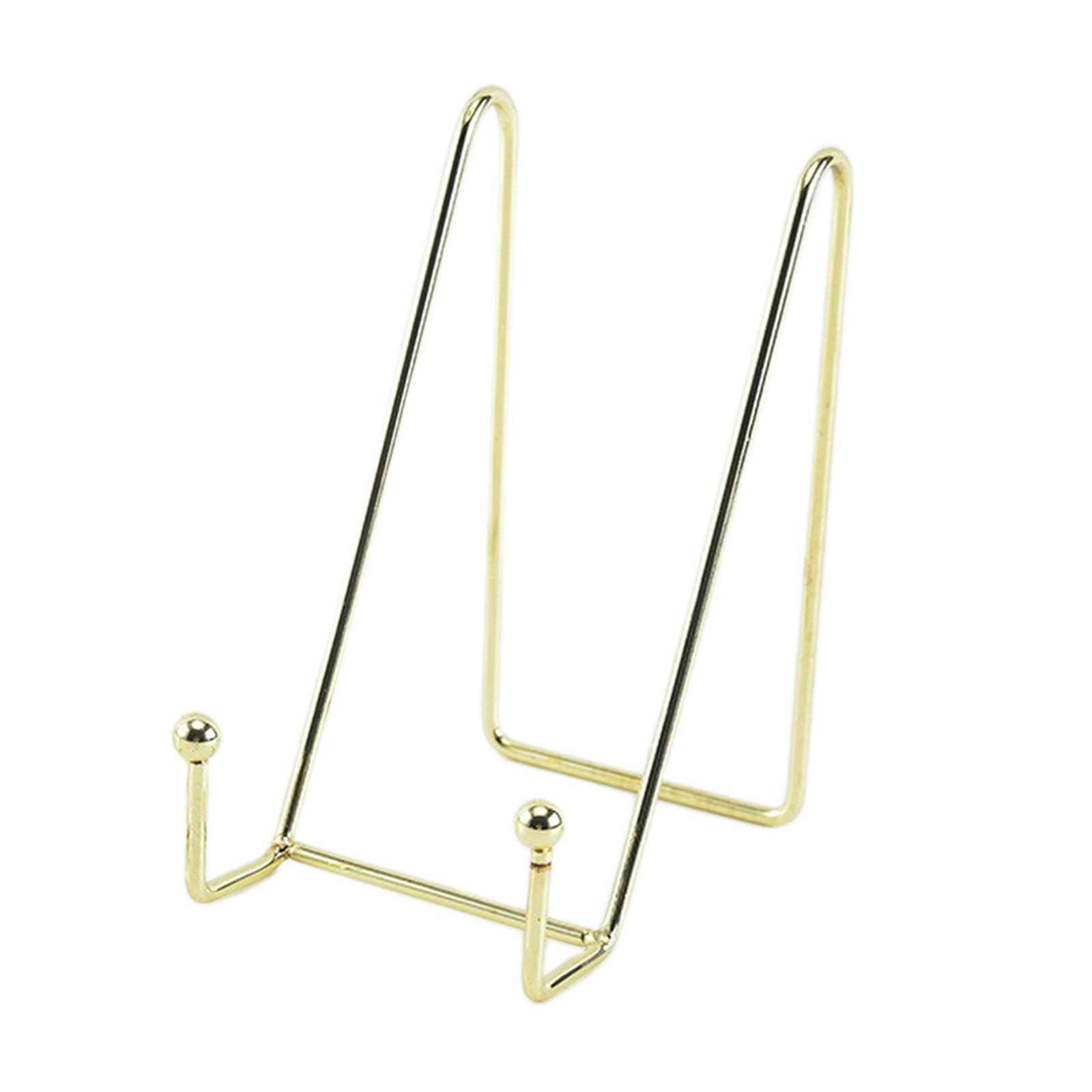 Metal Display Stands Brackets Decoration Storage Rack Book Shelf Plate Holder Table Art for Pictures Magazine Living Room Office Party