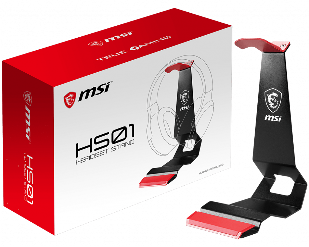 Giá đỡ tai nghe MSI HS01 Headset Stand (màu đen) Hàng chính hãng