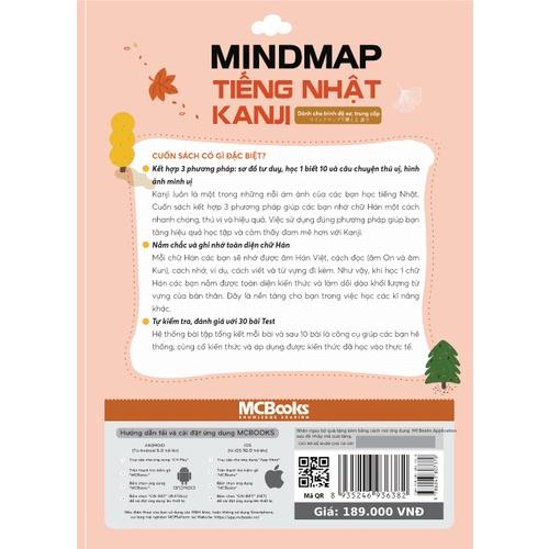 Sách - Mindmap Kanji Tiếng Nhật Dành Cho Trình Độ Sơ, Trung Cấp