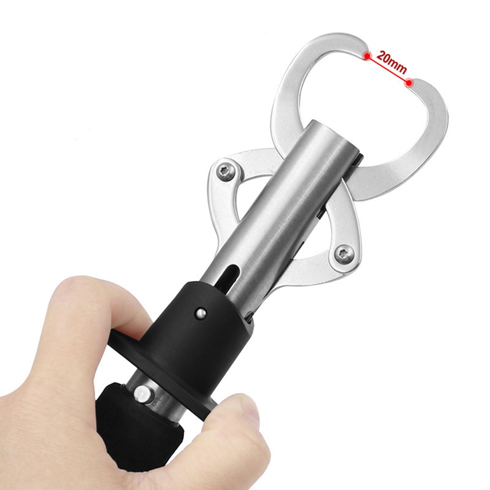 Portable Fish Lip Gripper Stainless Steel Tool Fishing Gear with Strap